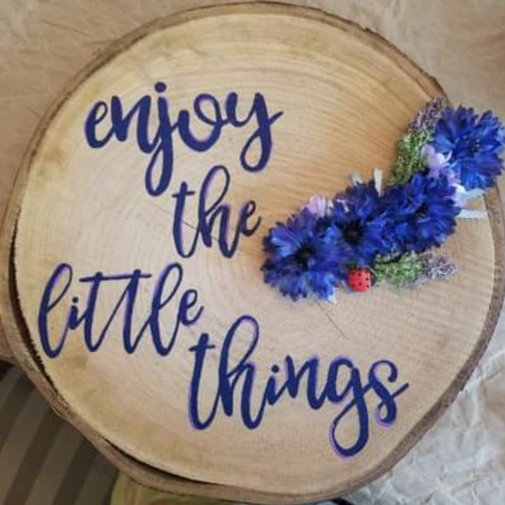 Hand painted wall art